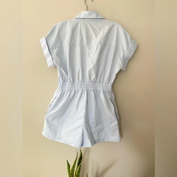 Zara Oxford Blue Playsuit/Romper - Picture 5 of 9